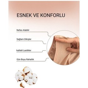 Resim Alya Underwear Kadın Pamuklu Hipster - Slip Külot 5 Farklı Renk 1 Pakette Ten 