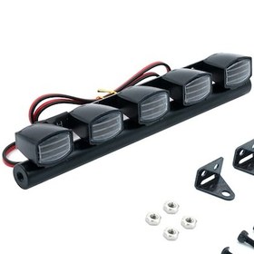 Resim Yaleker Traxxas Trx-4 Ve Scx10 İçin 5 Led'li Siyah Alüminyum Rc Araç Aydınlatma Seti 