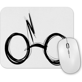 Resim Baskı Dükkanı Sketchy Harry Potter Gözlüğü Mouse Pad 