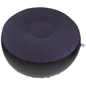 Resim Portable Inflatable Stool Garden Leisure Air Chair Foot Rest for Beach Patio Red 