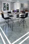 Resim Kenzlife Knsz Masa Sandalye Takımı Hem105zengin Crdsyh 130*070 4 Sandalye Syhsyh Sırt Minderli 