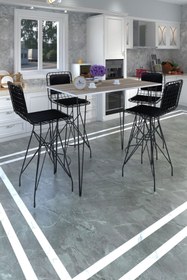 Resim Kenzlife Knsz Masa Sandalye Takımı Hem105zengin Crdsyh 130*070 4 Sandalye Syhsyh Sırt Minderli 