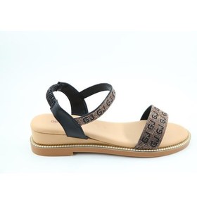 Resim Guja 25y346-3 Ortopedik Siyah Kadın Sandalet Siyah 