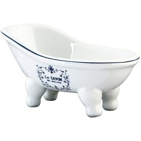 Resim Batubssw Aqua Eden Mini Seramik Terlik Küvet, 13,5 Cm X 7,5 Cm X 9,5 Cm, Beyaz 