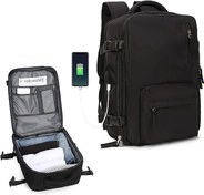 Resim Seyahat Sırt Çantası Uçuş için Kişisel Eşya çantası Taşıma Onaylı, Erkekler Kadınlar için 35L El Bagajı Bavul Su içeren Haftasonu çantası 