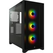 Resim Corsair BKC-1204 iCUE 4000X RGB Tempered Glass Mid-Tower Siyah Bilgisayar Kasa CC-9011204-WW 
