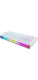 Resim vooka Mini Rgb Gaming Mekanik Klavye 62 Tuş Red Switch USB Type-C Kablolu Kompakt Oyuncu Klavyesi Rgb Işıklı Gaming Klavye Laptop Pc Uyumlu Mini Mekanik Klavye Beyaz Gaming Keyboard 