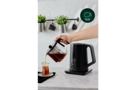 Resim Homend Royaltea Cooltouch 1795H Dokunmatik El Yakmaz Gövdeli Paslanmaz Çelik Konuşan Çay Makinesi 