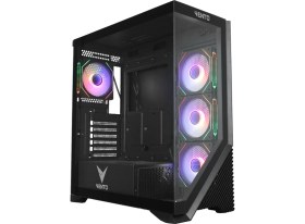 Resim Erdo Vento VG4202FLA Atx Tower, 850W 80+ Siyah, Temperli Cam, Rgb, Mesh, Atx Gamıng Kasa 