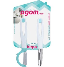 Resim Again Hilal Sebze Soyacağı & Elma Oyacağı Seti Beyaz 