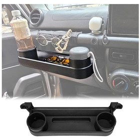 Resim Xuweiwei Suzuki Jimny Jb64 Jb74 2019-2024 Black Merkez Konsol Organizer Dayanıklı Saklama Kutusu 