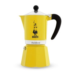Resim Bialetti Rainbow Moka Pot, 3 Cup, Sarı 