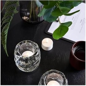 Resim LED'li tealight mum, beyaz, şarj tepsisiz 