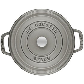 Resim Staub 405093140 Döküm Tencere Yuvarlak Gri 28 CM 