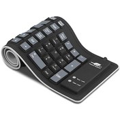 Resim Geeksen "taşınabilir Katlanabilir Usb Silikon Klavye - Sessiz, Su Geçirmez, 103 Tuşlu Pc/laptop İçin" 