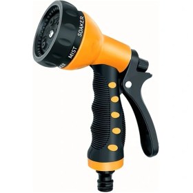 Resim Chuangyinshop 8 Seviye Püskürtmeli Basınçlı Hortum Başlığı, Sarı, Çok Amaçlı Sulama Tabancası 