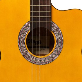 Resim Stagg SCL60TCE Elektro Klasik Gitar - Natural 