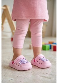 Resim Elit Mys303 Bebe Kız Çocuk Emojili Sabo Terlik Pembe 