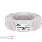 Resim 50 METRE HOPARLÖR ELEKTRİK VE SES KABLOSU 2X0.50 BEYAZ 