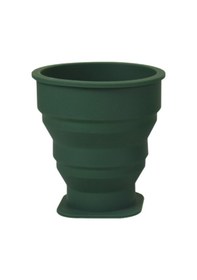 Resim Suntek Katlanabilir Silikon Bardak Taşınabilir Koyu-yeşil Koyu Yeşil 