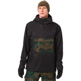 Resim Oakley Divisional Rc Shell Anorak Erkek Siyah Snowboard Ceketi 