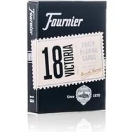 Resim CINARSTORE Fournier Poker Oyun Kartları Nº 18, Standart Endeks, Kırmızı / Mavi 