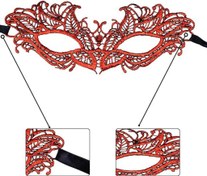 Resim Nessiworld Kırmızı Dantel Masquerade Maskesi 5 No 