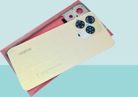 Resim Tkgz - Oppo Realme C53 FULL KASA Arka Kapak Batarya Kapağı - GOLD 