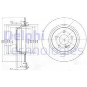 Resim DELPHI BG3757 Fren Diski Takım Mercedes E200 E200Cgı E220 E240 E270 E320 04/02- Arka 