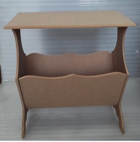 Resim Ahşaplar Mdf Boyanabilir Sehpalı Gazetelik 