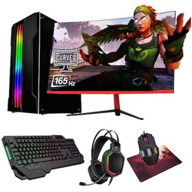 Resim Ramtech Current V20 i5-12400F 32 GB 960 GB SSD RTX3050 8 GB 23.6" Dos Masaüstü Oyuncu Bilgisayarı 