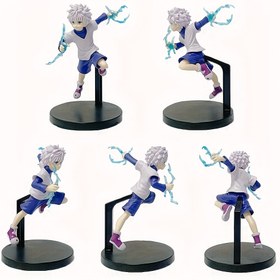 Resim 1 Anime Karakter PVC Heykel - Beyaz ve Mavi Saçlı, Detaylı Poz, Noel ve Cadılar Bayramı Dekorasyonu İçin İdeal, Benzersiz Ev Aksesuarı, Koleksiyonluk Figür | Dinamik Poz Heykeli | Canlı Tasarım, Masaüstü, Kitaplık ve Mevsimlik Sergiler İçin Uygun 