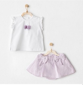 Resim Kız Bebek Takım 2 Parça Set Magical Butterfly Ac25575 Lila 