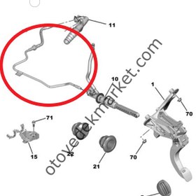 Resim Citroen C4 (2021-2024) 1.2 Benzinli Debriyaj Merkezi / Pompa Borusu (Orijinal) 