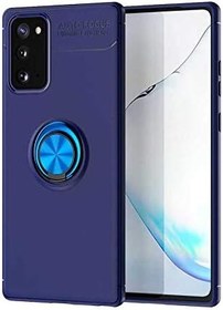 Resim Nevarium Galaxy S20 FE Uyumlu Kılıf Yüzüklü Silikon Range - Mavi 
