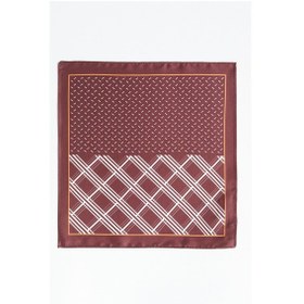 Resim Ac&Co / Altınyıldız Classics Erkek Bordo - Beyaz Desenli Mendil Bordo - Beyaz 