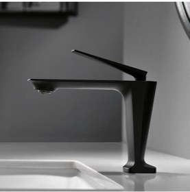Resim OEM Banyo Lavabo Bataryası Mat Siyah 