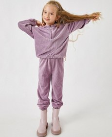 Resim Koton Fitilli Kadife Jogger Eşofman Altı Lila 3wkg40054ak 3WKG40054AK353 Lila 