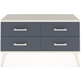 Resim Arges Şifonyer 4 Raflı 88x30x48 Çam-aytaşı/antrasit Aytaşı/antrasit 