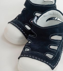 Resim mnpc Unisex Çocuk Lacivert Deri Ortopedik Destekli İlk Adım Ayakkabı 