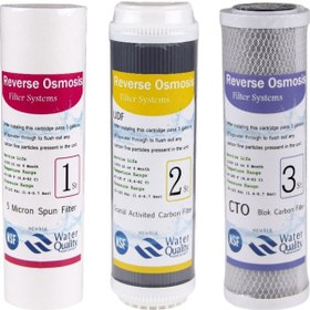 Resim Reverse Osmosis Su Arıtma Ön Filtre Takımı 3 Lü Set Water Quality 