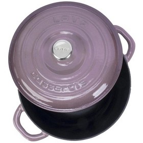 Resim Lava Döküm Yuvarlak Tencere Döküm Demir Kapak New Heritage Serisi Çap(Ø)24cm. 