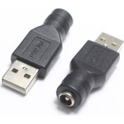 Resim Dişi 5.5mm x 2.5mm - Erkek USB A 2.0 Dönüştürücü 