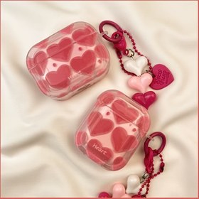 Resim 1 adet Pembe Love Kablosuz Kulaklık Kılıfı Airpods 1/2/3/4/Pro2 için 