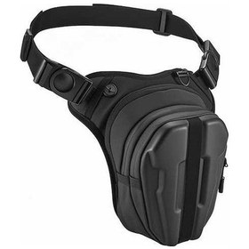 Resim Dancemonkey Su Geçirmez Motosiklet Bel Çantası - Siyah, Göğüs & Yağ Kutusu İçin Siyah 