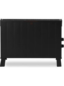 Resim Kumtel Elektrikli Siyah Konvektör Isıtıcı Ufo Soba 2500W Duvara Monte Edebilme 