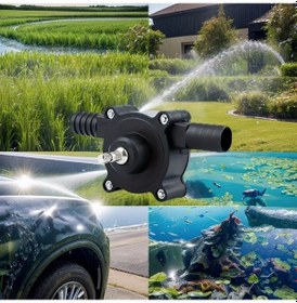 Resim Xuweiwei Portable Manual Pump New Pumping Pump Ev Su Pompası Seti Manuel Santrifüj Sıvı Transferi 