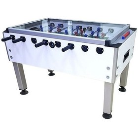 Resim Langırt Masası - Masa Futbolu Üstü Kapalı Tamperli Cam 
