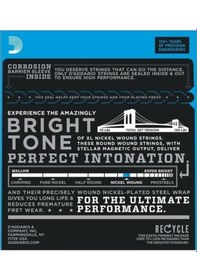 Resim D'addario Exl110-7 Xl Nickel Wound 7 Telli Elektro Gitar Tel Seti - 10-59 Profesyonel 7 Telli Gitarlar İçin İdeal Gerilim, Nikel Sargı Ve Üstün Akort Kararlılığı 