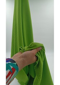 Resim Fıstık Yeşili Keten Ayrobin Kumaş 